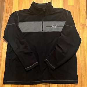 Harley-Davidson Black and Gray Fleece Jacket